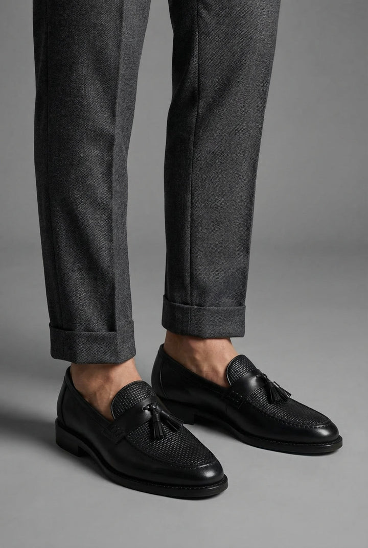 Oliver | Herres Klassiske Vevde Slip-On Loafers