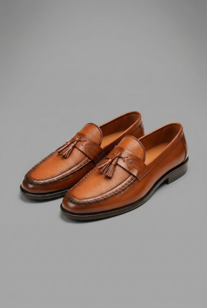 Oliver | Herres Klassiske Vevde Slip-On Loafers