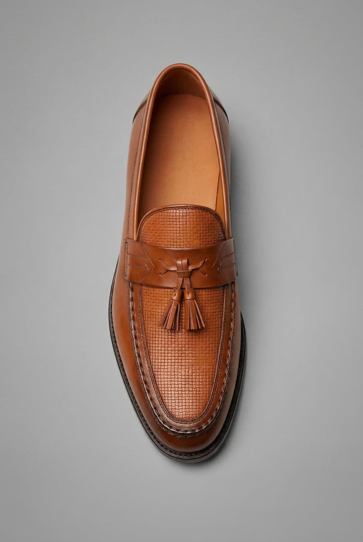 Oliver | Herres Klassiske Vevde Slip-On Loafers