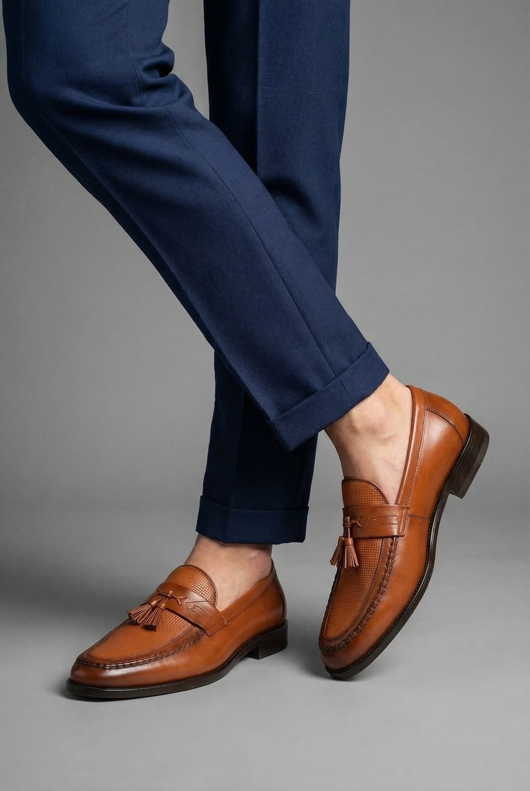 Oliver | Herres Klassiske Vevde Slip-On Loafers