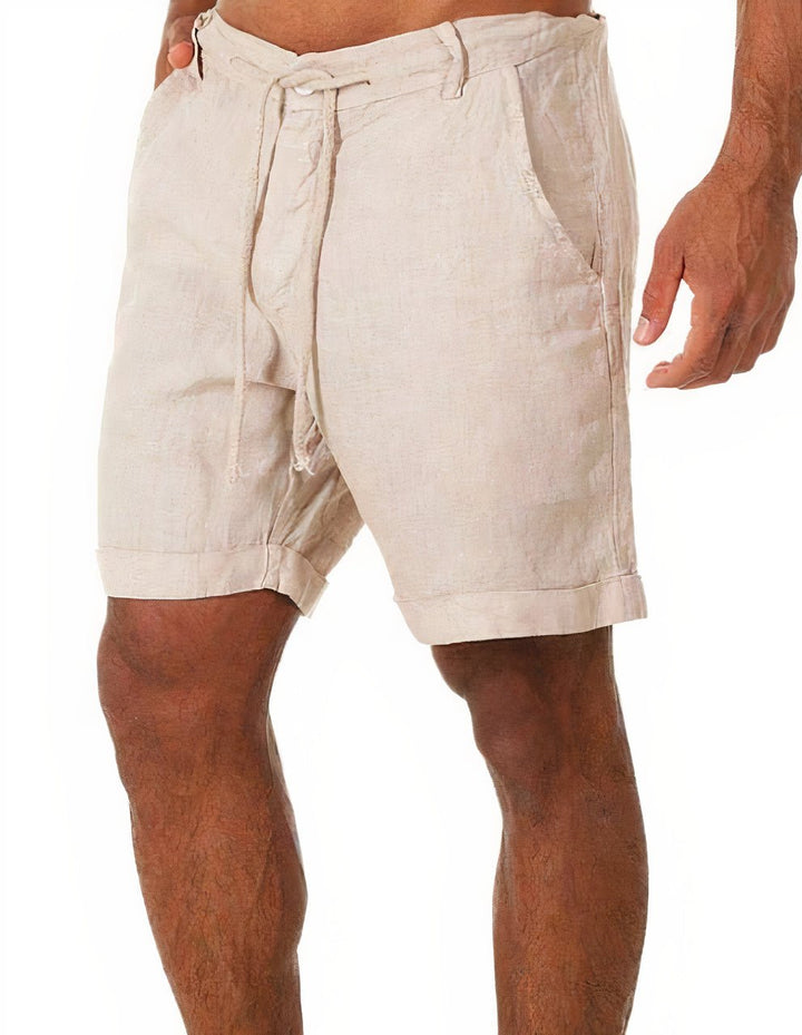Tobias | Herre Linshorts med Oppbrett og Snor