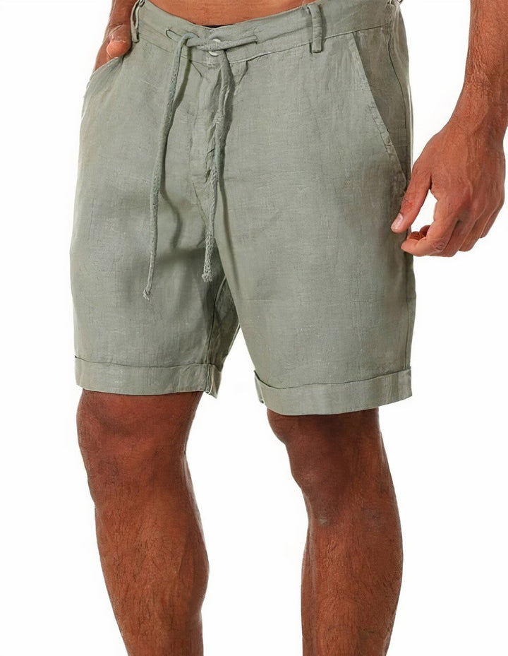 Tobias | Herre Linshorts med Oppbrett og Snor