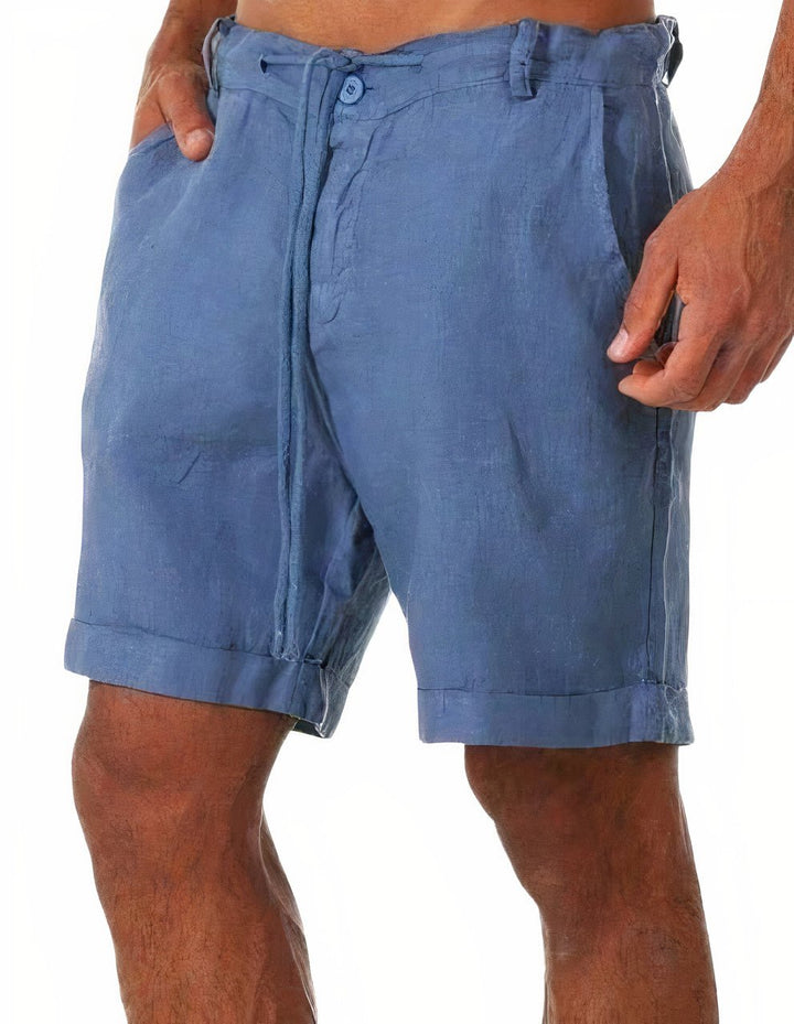 Tobias | Herre Linshorts med Oppbrett og Snor