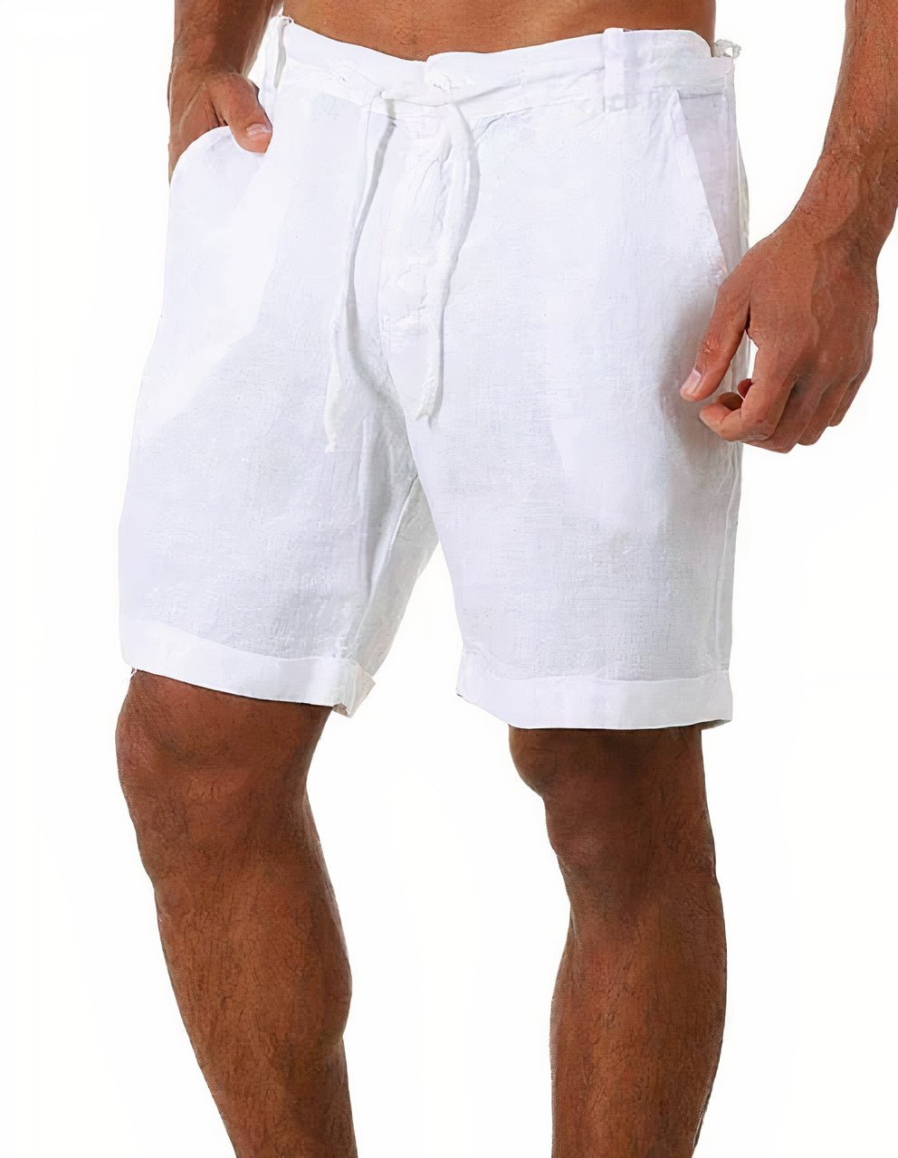 Tobias | Herre Linshorts med Oppbrett og Snor