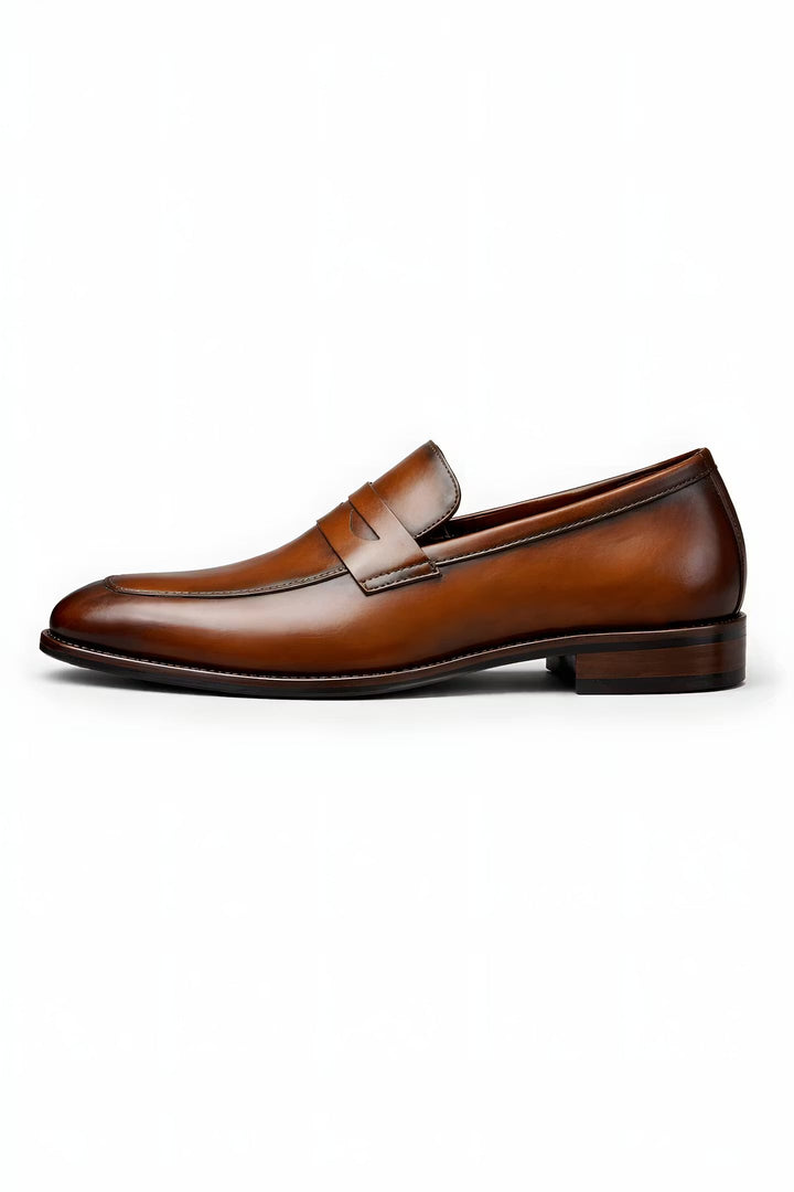 Magnus | Herre Slip-On Penny Loafers Klassisk Formell Lærutseende