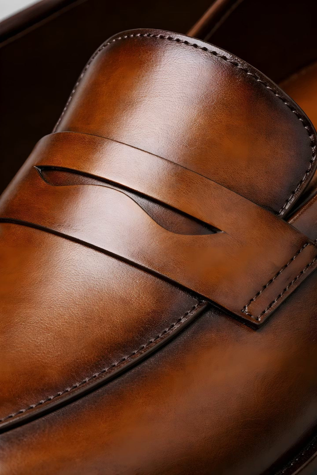 Magnus | Herre Slip-On Penny Loafers Klassisk Formell Lærutseende