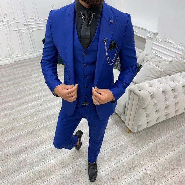 Henrik | Herre Tre-delt Dress Enkeltknappet Med Notch-lapel