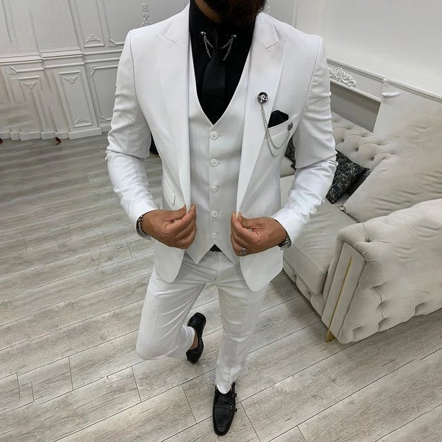 Henrik | Herre Tre-delt Dress Enkeltknappet Med Notch-lapel