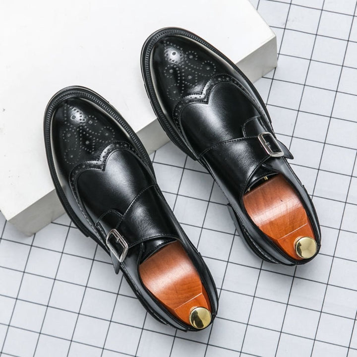 Frederik | Herre Monk Strap Wingtip Brogue Formelle Lærersko