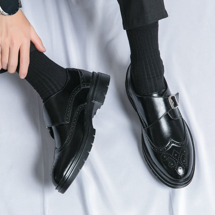 Frederik | Herre Monk Strap Wingtip Brogue Formelle Lærersko
