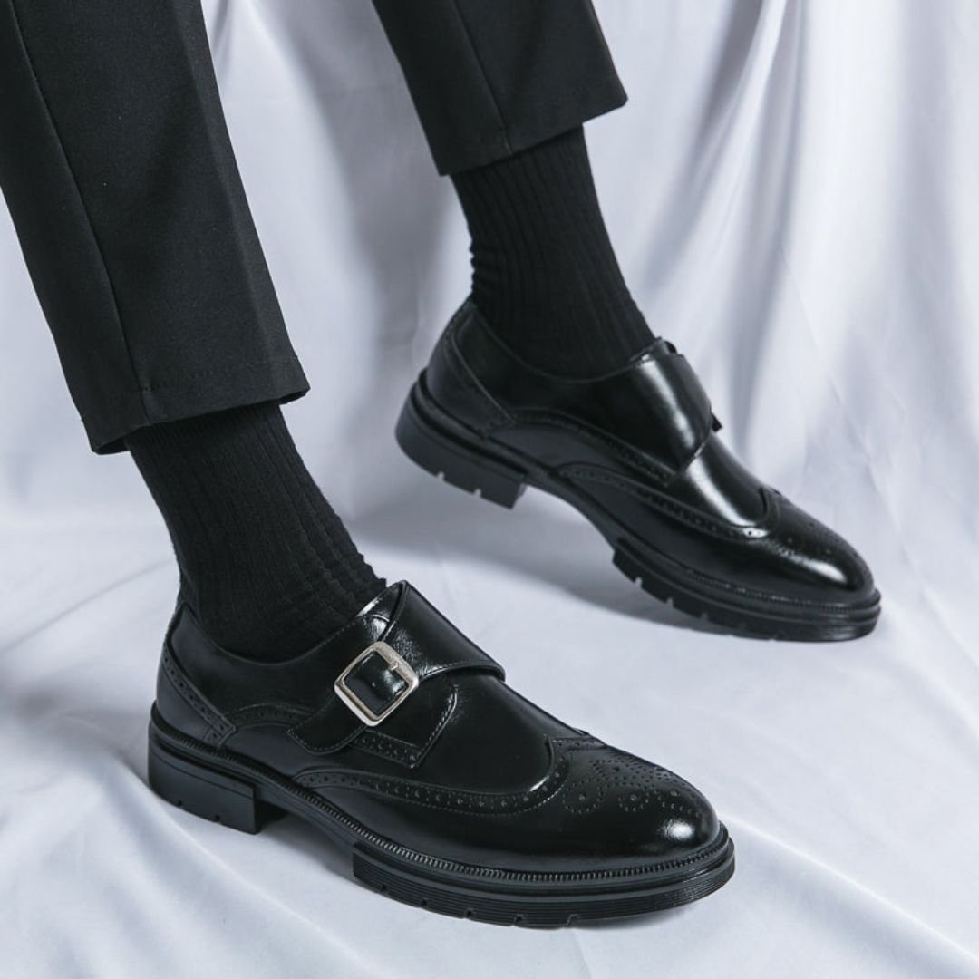 Frederik | Herre Monk Strap Wingtip Brogue Formelle Lærersko