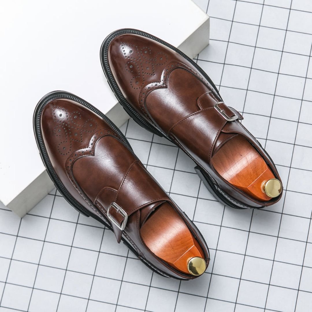 Frederik | Herre Monk Strap Wingtip Brogue Formelle Lærersko