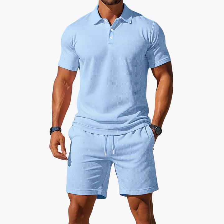 Anton | Herre Polo og Shorts Casual Set