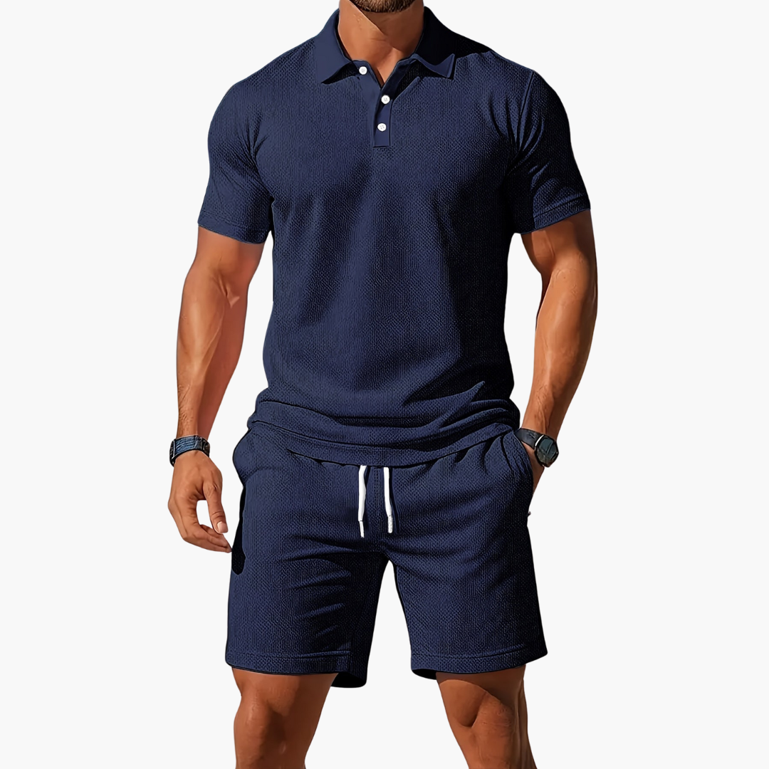 Anton | Herre Polo og Shorts Casual Set