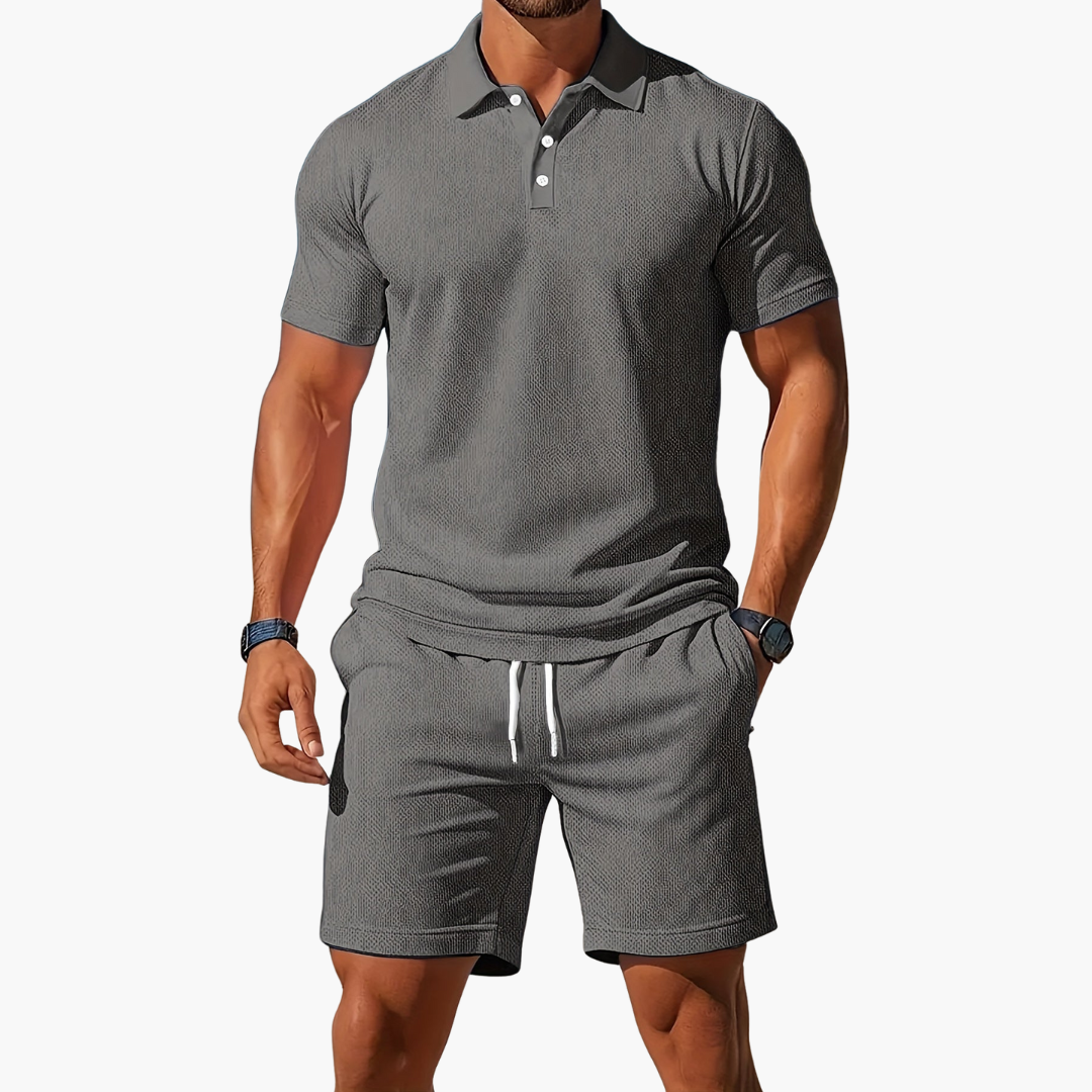 Anton | Herre Polo og Shorts Casual Set