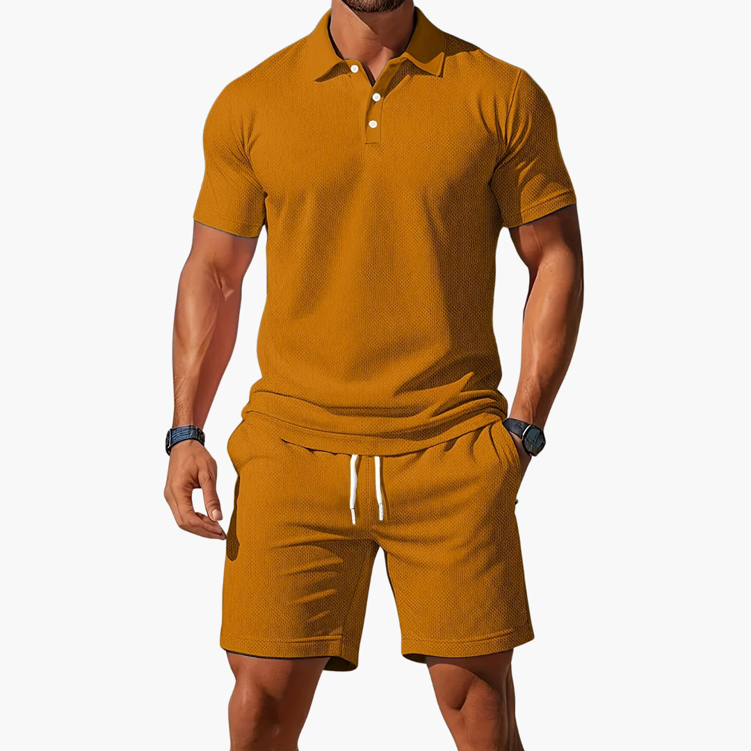 Anton | Herre Polo og Shorts Casual Set