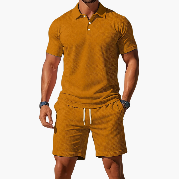 Anton | Herre Polo og Shorts Casual Set