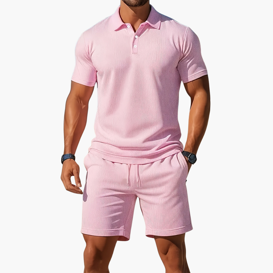 Anton | Herre Polo og Shorts Casual Set