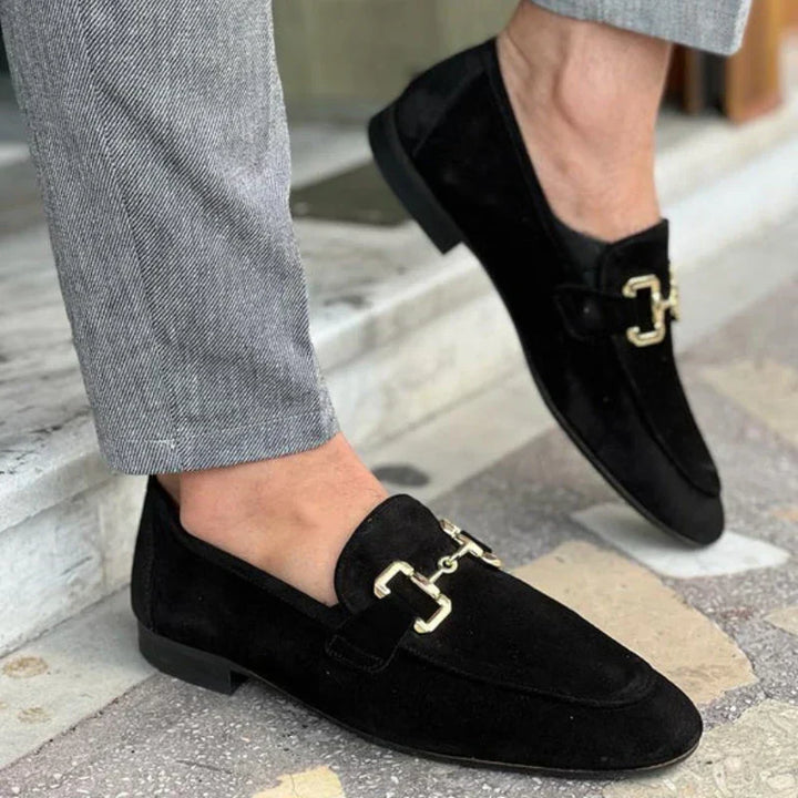 Alfred | Herre Slip-On Loafers med Metalldetaljer