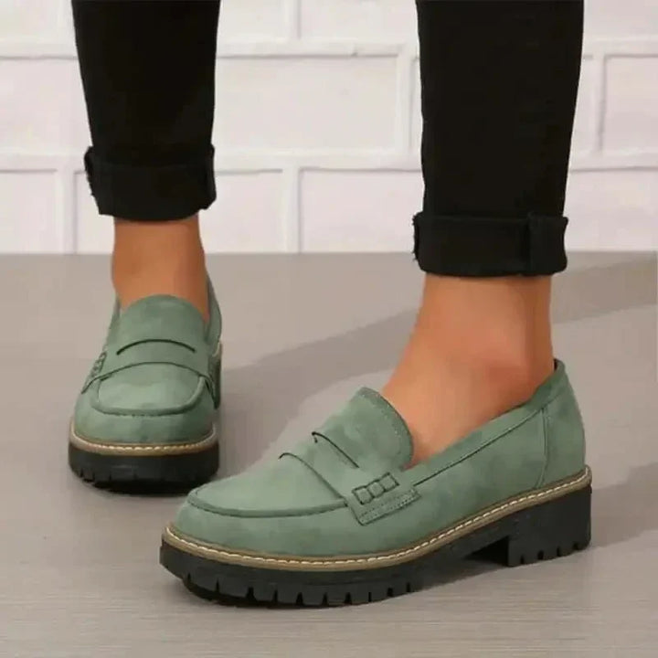 Christella | Kvinne Slip-On Loafers med Tykk Såle