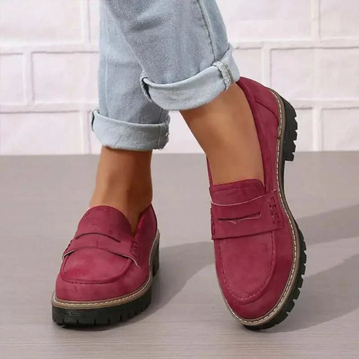 Christella | Kvinne Slip-On Loafers med Tykk Såle