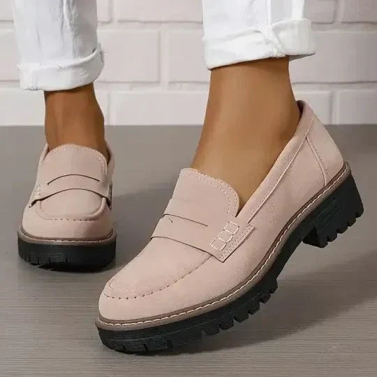 Christella | Kvinne Slip-On Loafers med Tykk Såle