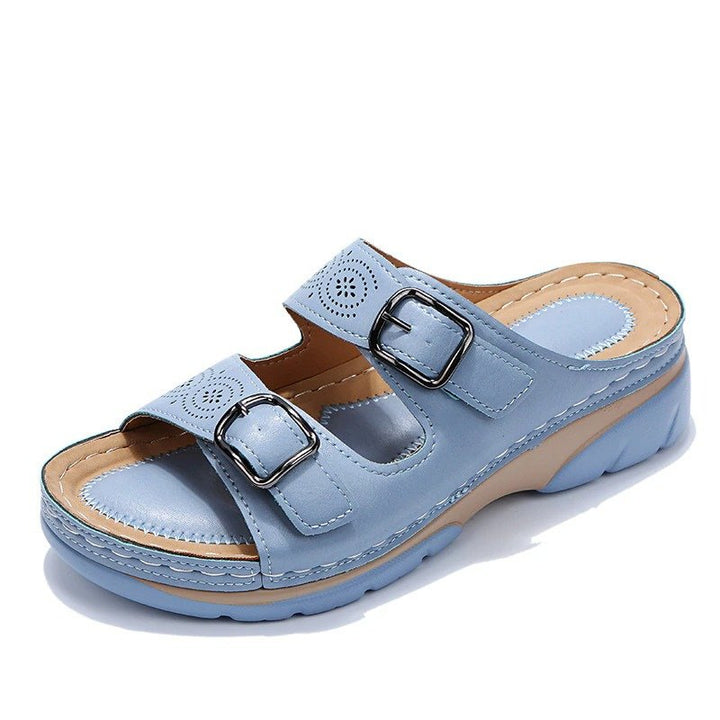 Josefine | Orthopediske Sandaler Komfort Fit Perforert Spenne