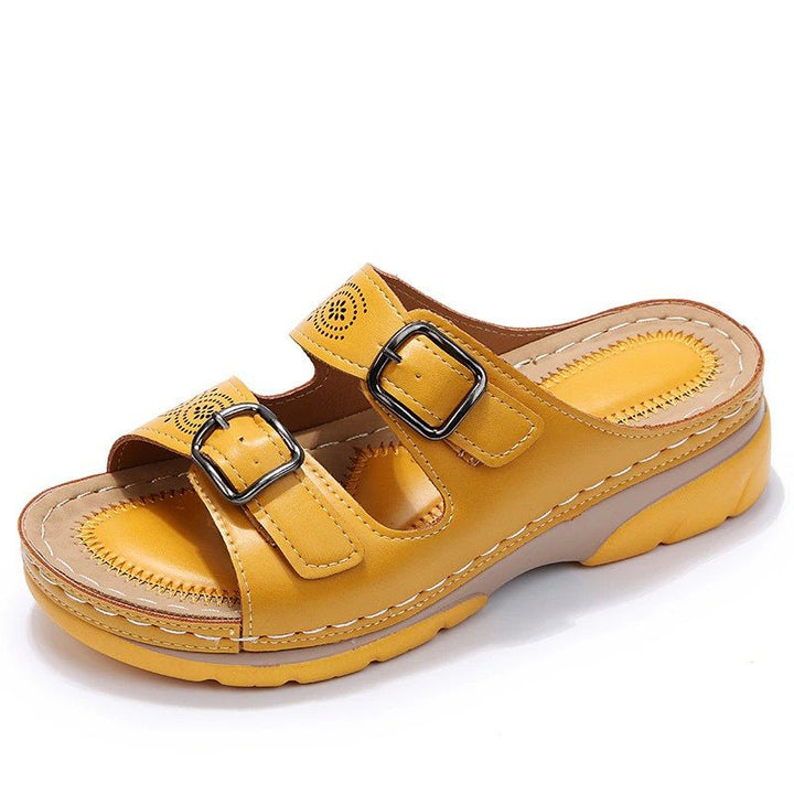 Josefine | Orthopediske Sandaler Komfort Fit Perforert Spenne