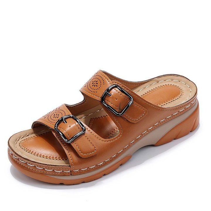 Josefine | Orthopediske Sandaler Komfort Fit Perforert Spenne