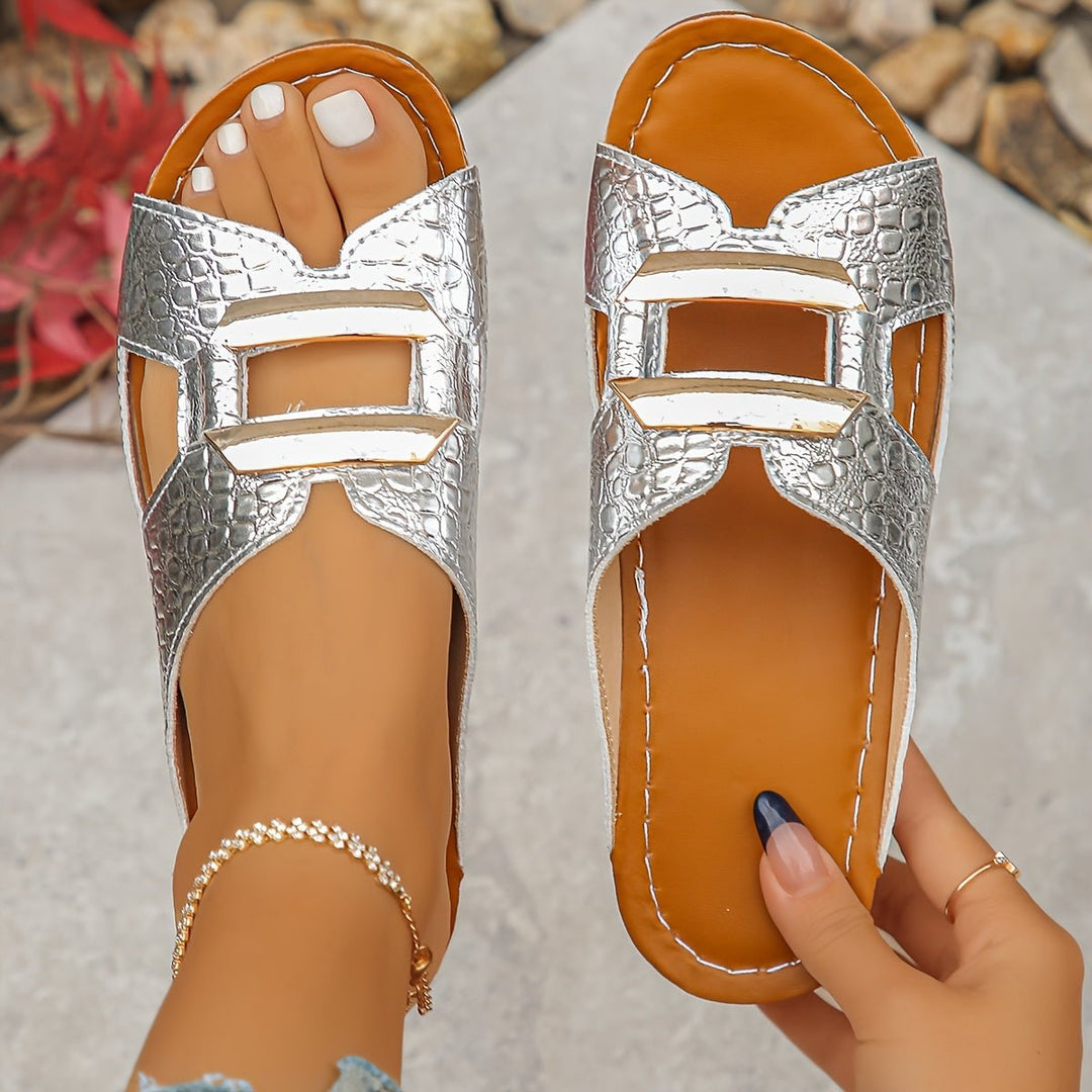 Freja | Orthopediske Slip-On Sandaler Plattform Spenne