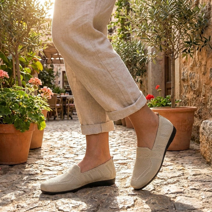 Sofia | Orthopediske Slip-On Ballerinaer Strikket Komfort for Kvinner