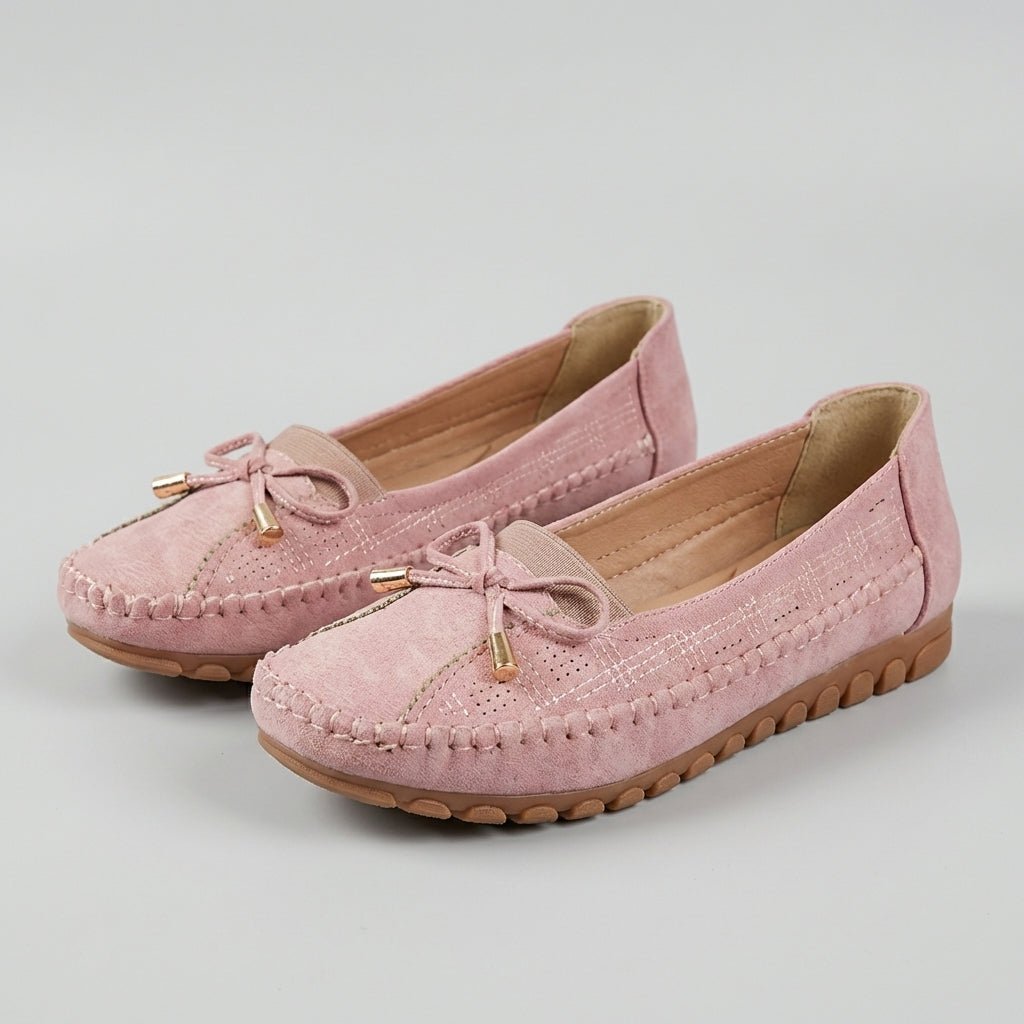 Agnes | Orthopediske Loafers Perforert Slip-On Komfort Sløyfe