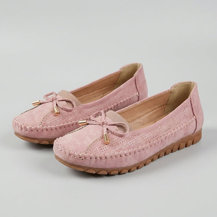 Agnes | Orthopediske Loafers Perforert Slip-On Komfort Sløyfe