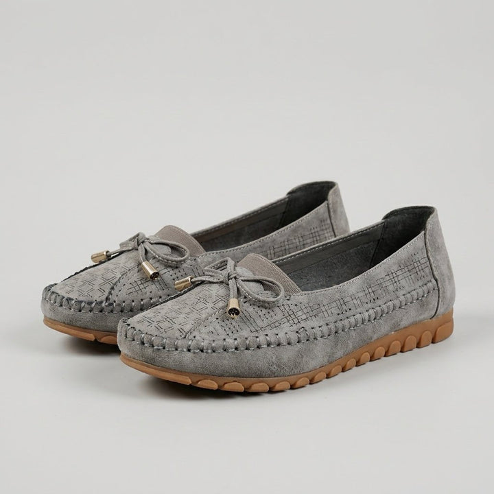Agnes | Orthopediske Loafers Perforert Slip-On Komfort Sløyfe