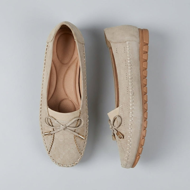 Agnes | Orthopediske Loafers Perforert Slip-On Komfort Sløyfe