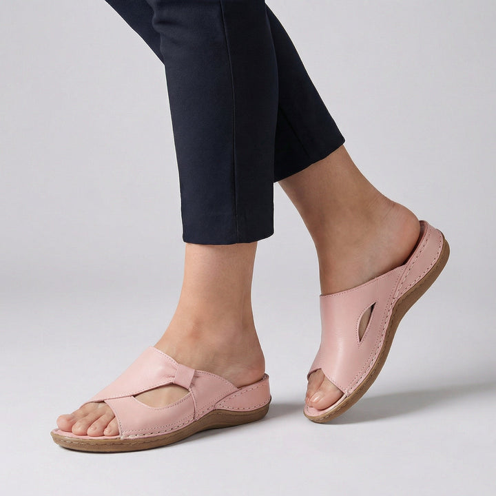 Laura | Ortopediske Sandaler Åpen Tå Slip-On Kvinner Lær