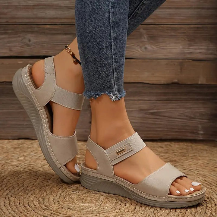 Ida | Ortopediske Sandaler Kvinner Komfort Velcro Plattform
