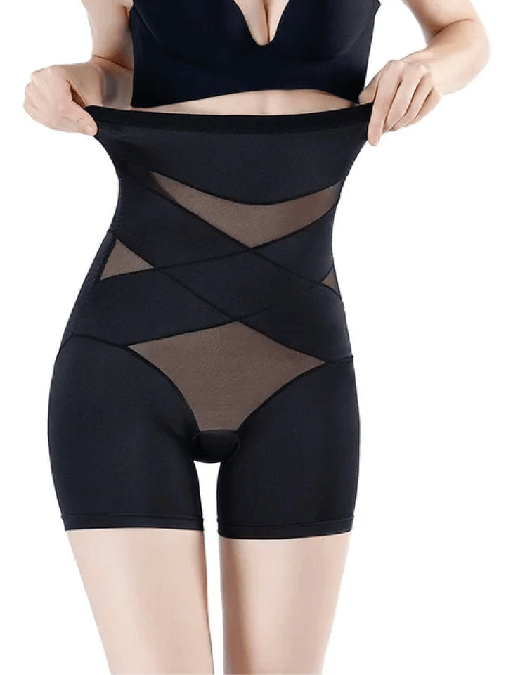 Maja | Plus Size Shapewear Shorts Høy Midje Midt-Lår Lengde