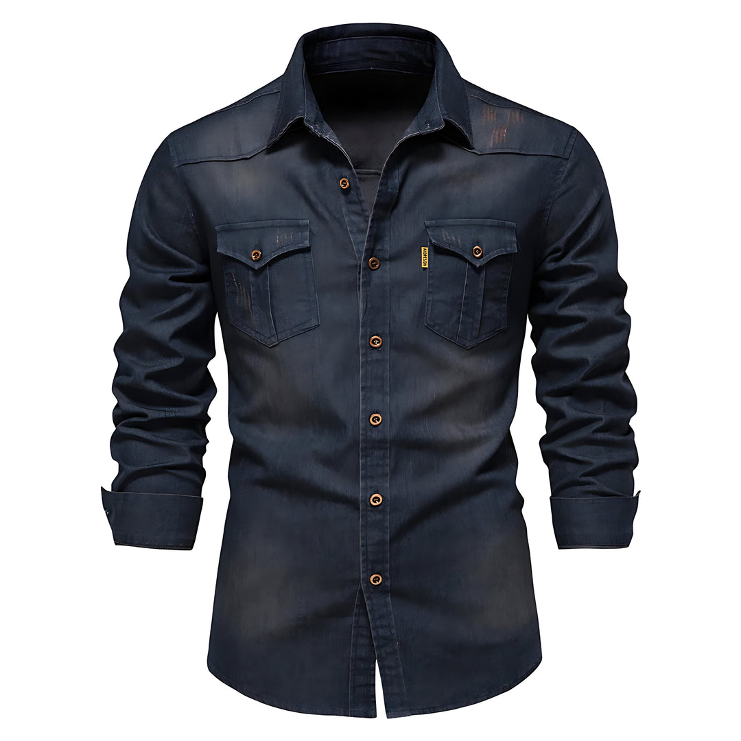 Egon | Stilig og Casual Denim Skjorte