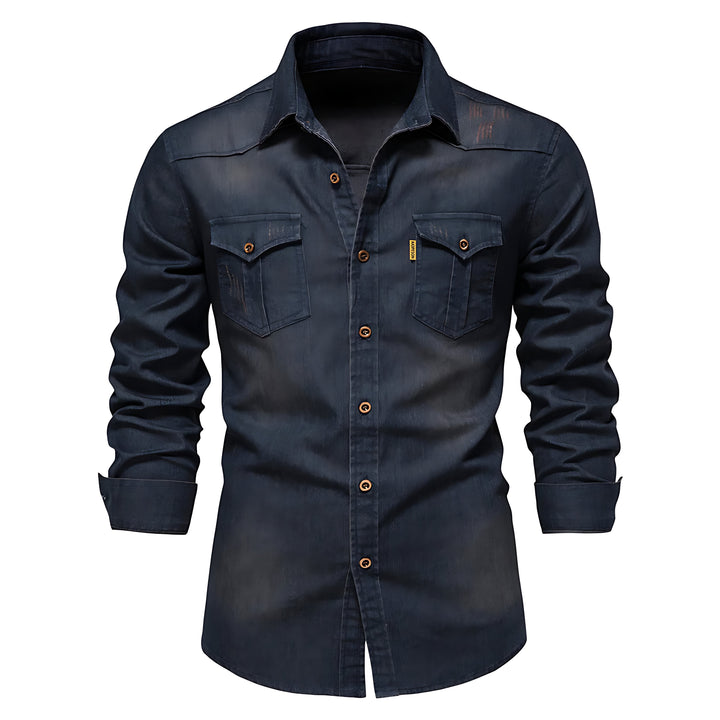 Egon | Stilig og Casual Denim Skjorte