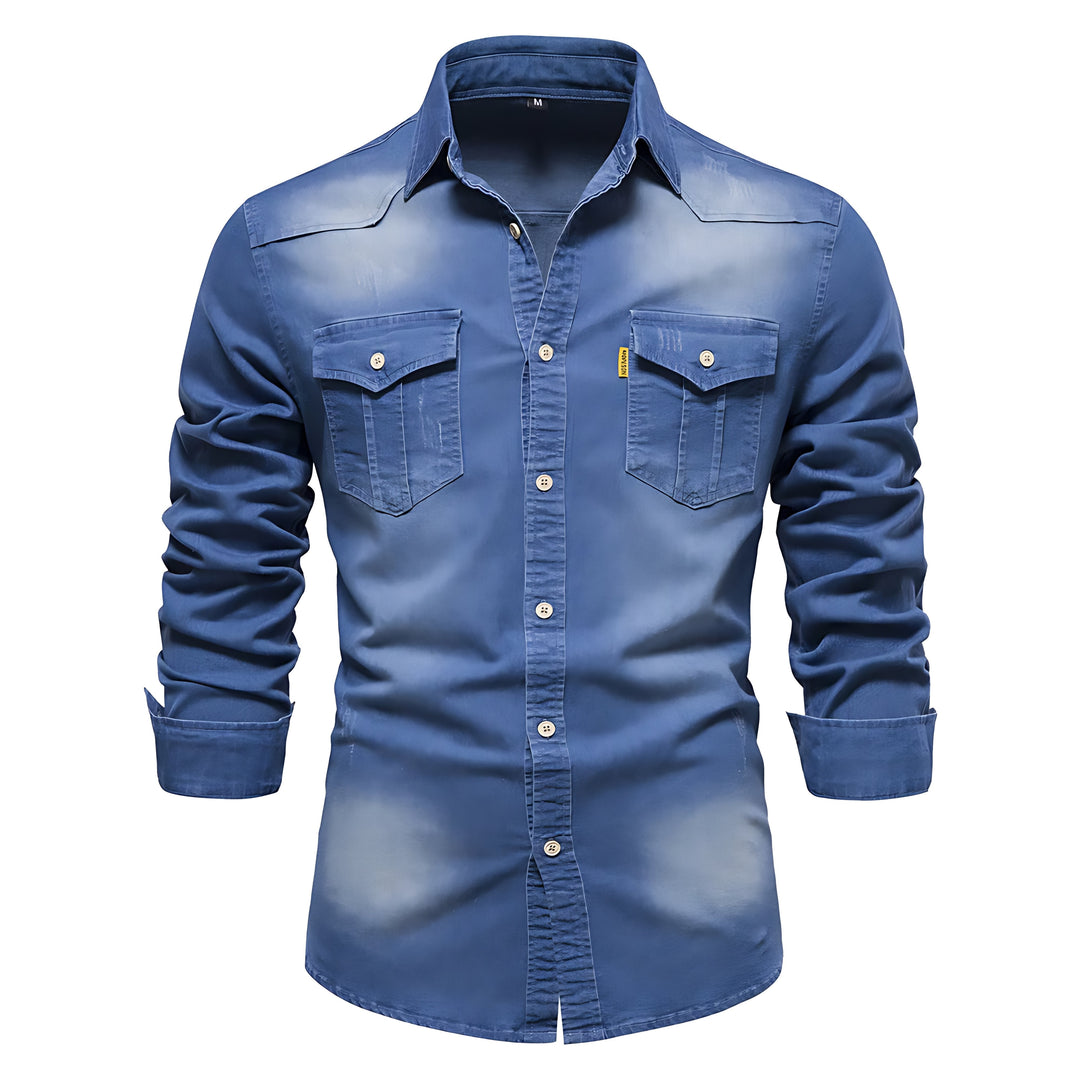 Egon | Stilig og Casual Denim Skjorte