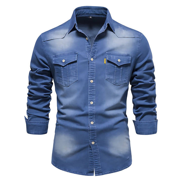 Egon | Stilig og Casual Denim Skjorte