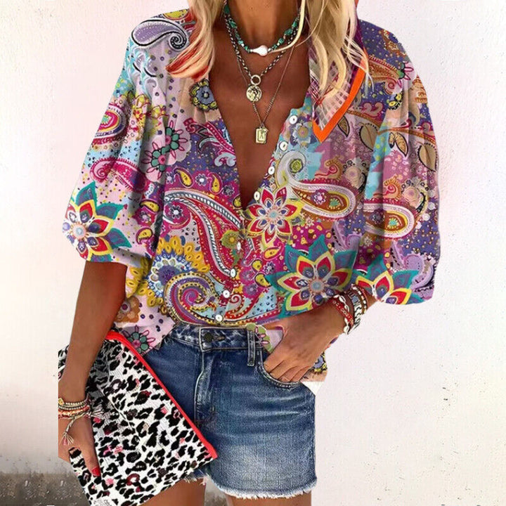 Hilda | Elegant og Stilig Blomsterbluse