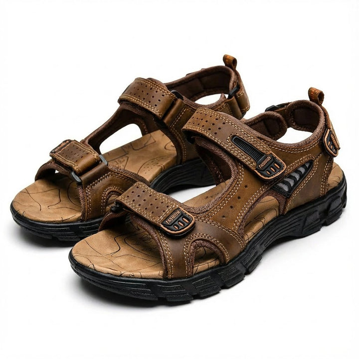 Lea | Unisex Tursandaler med Borrelås Lukking og Sklisikker Såle Utendørs