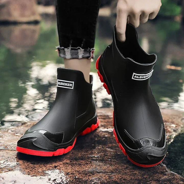 Magnus | Vanntette ankelstøvler i gummi materiale slip-on