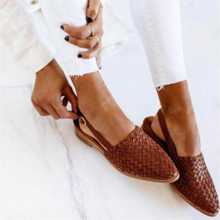 Alma | Kvinners Slip-On Vevde Flate Loafers