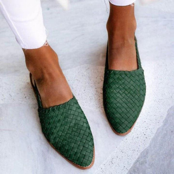 Alma | Kvinners Slip-On Vevde Flate Loafers