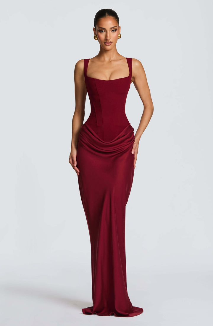 Monika | Utenermet Bodycon Maxi Bryllupsgjestekjole