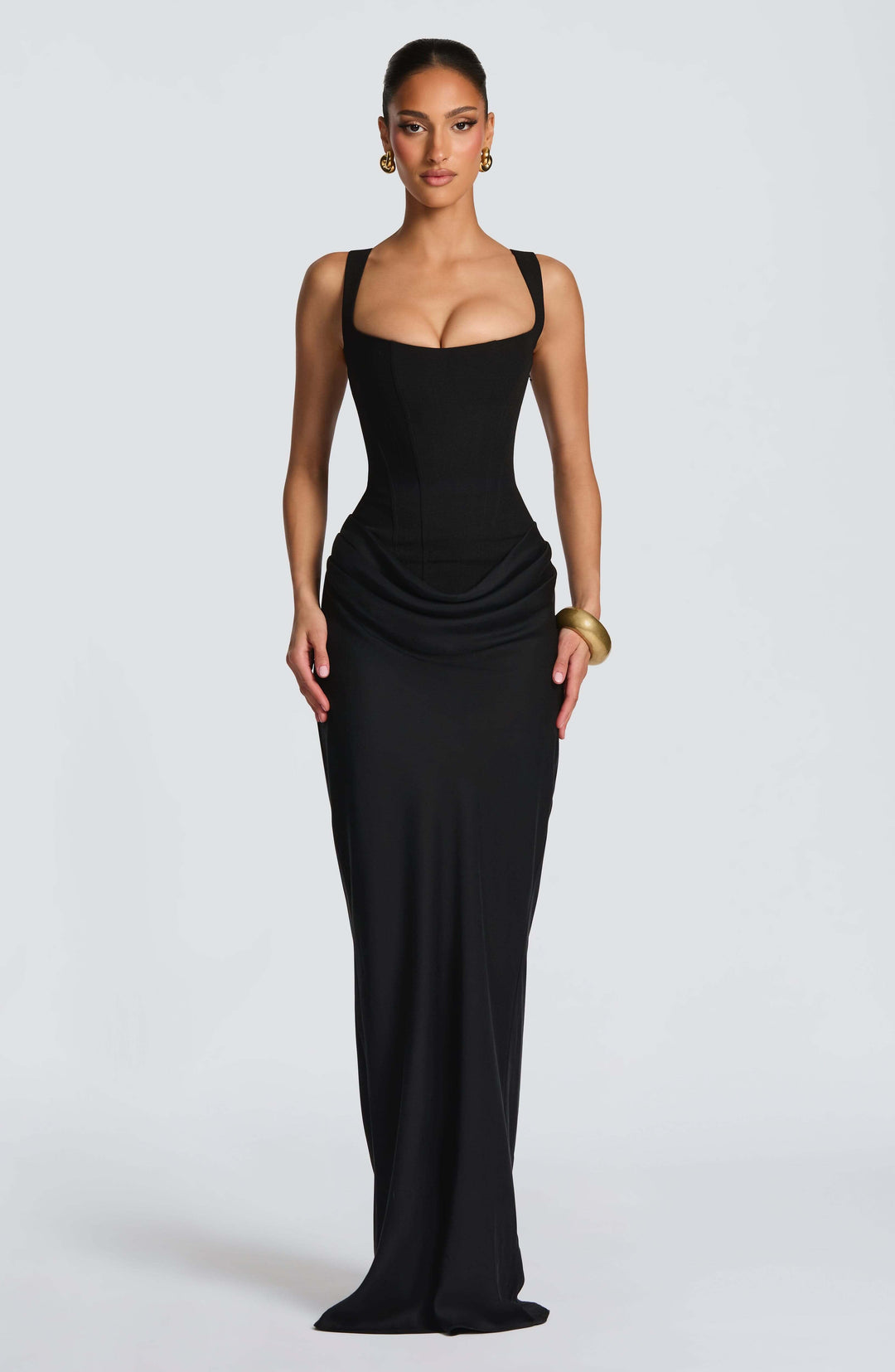 Monika | Utenermet Bodycon Maxi Bryllupsgjestekjole